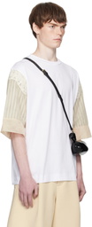 Simone Rocha White Trapped Lace Patchwork T-shirt