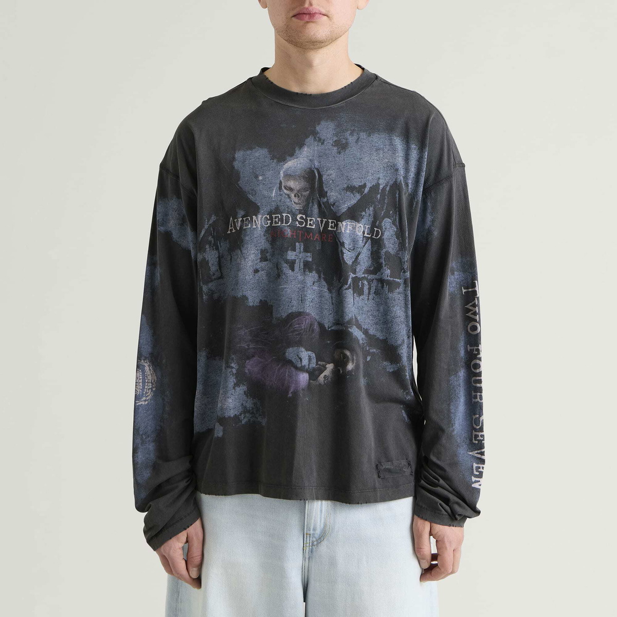 Represent 247 Men's Represent X Avenged Sevenfold Nightmare Long Sleeved T-Shirt in Black