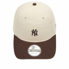 New Era New York Yankees Mini Washed 9Twenty Cap in Natural/Brown 