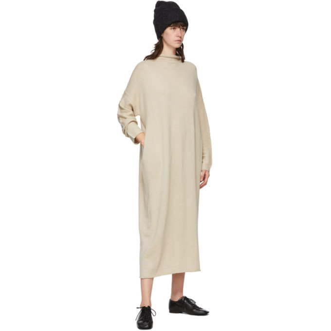 Lauren Manoogian Beige Oversize Rollneck Dress