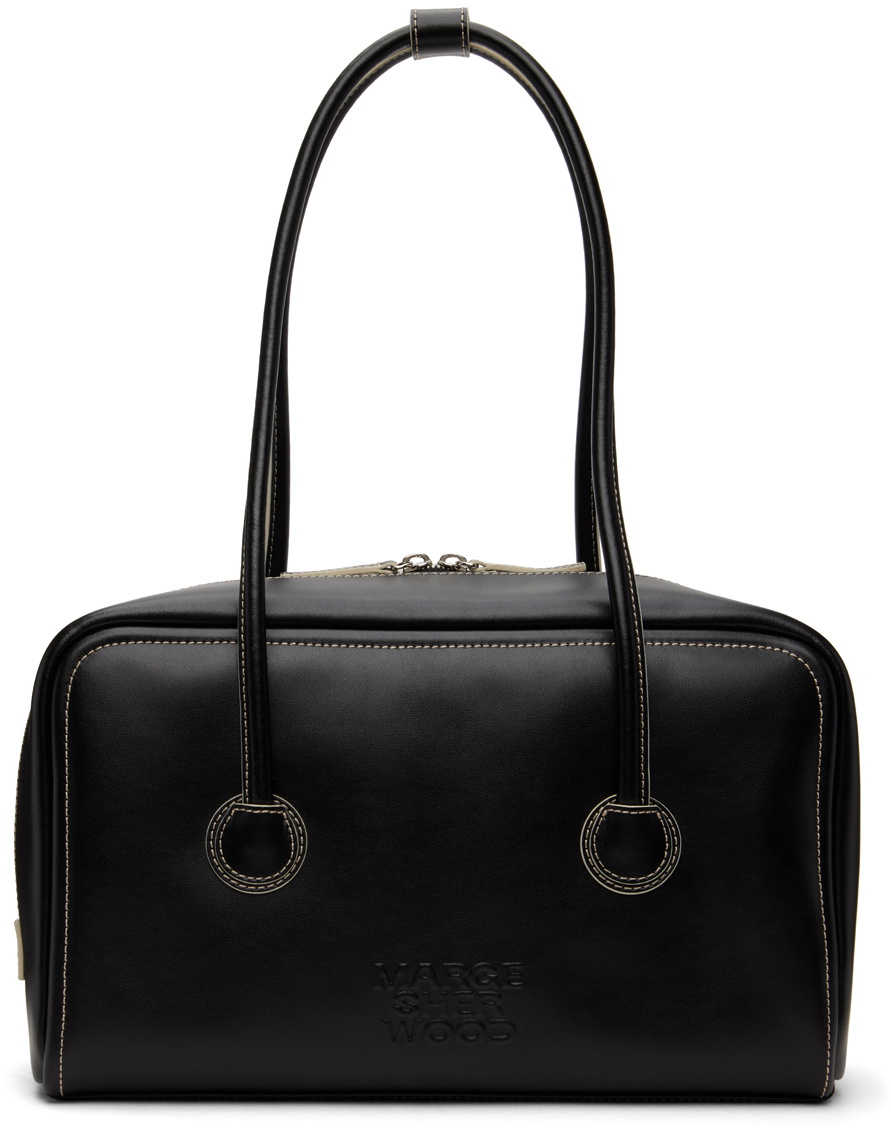 Marge Sherwood Black Soft Boston Bag Marge Sherwood