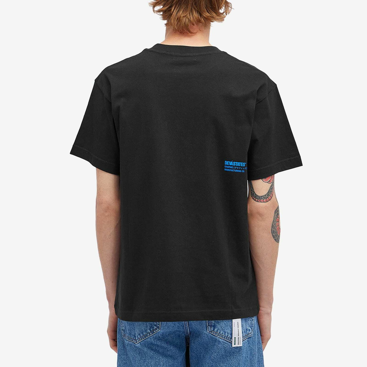 Deva States Men's Overlay Logo T-Shirt in Black