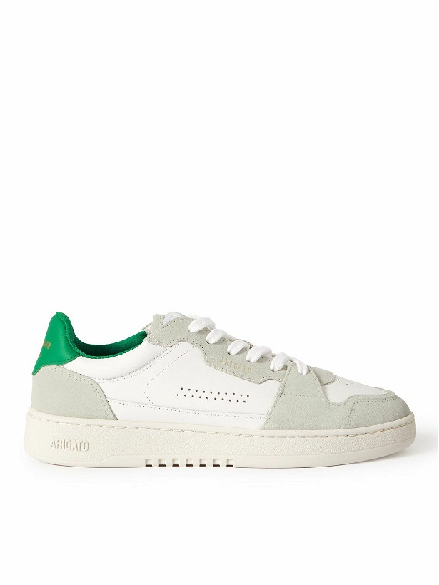 Photo: Axel Arigato - Dice Lo Nubuck-Trimmed Leather Sneakers - White