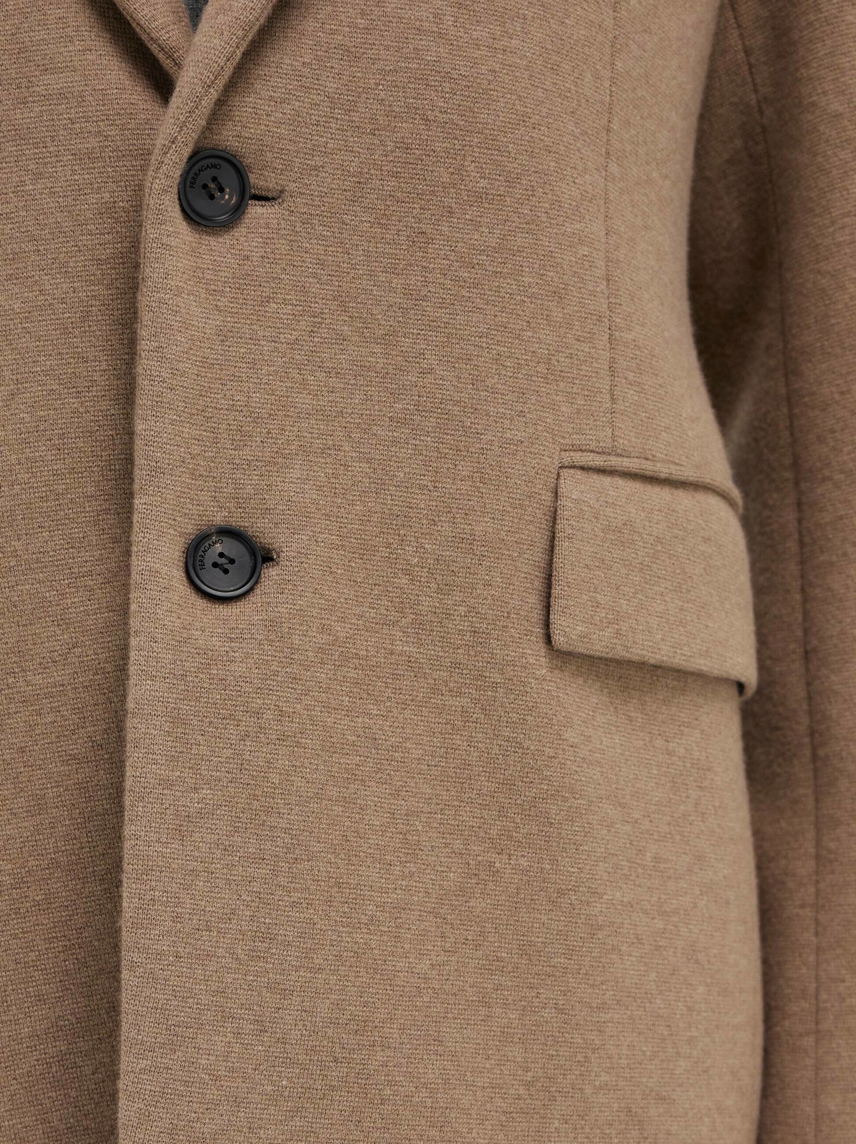 Ferragamo Mens Jersey interlock blazer in Beige