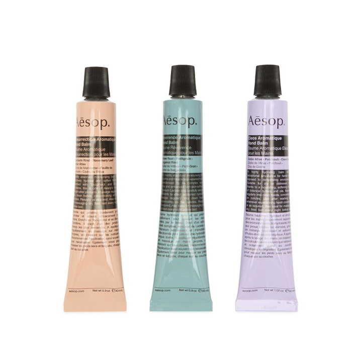 Photo: Aesop Helping Hands Hand Balm Trio 