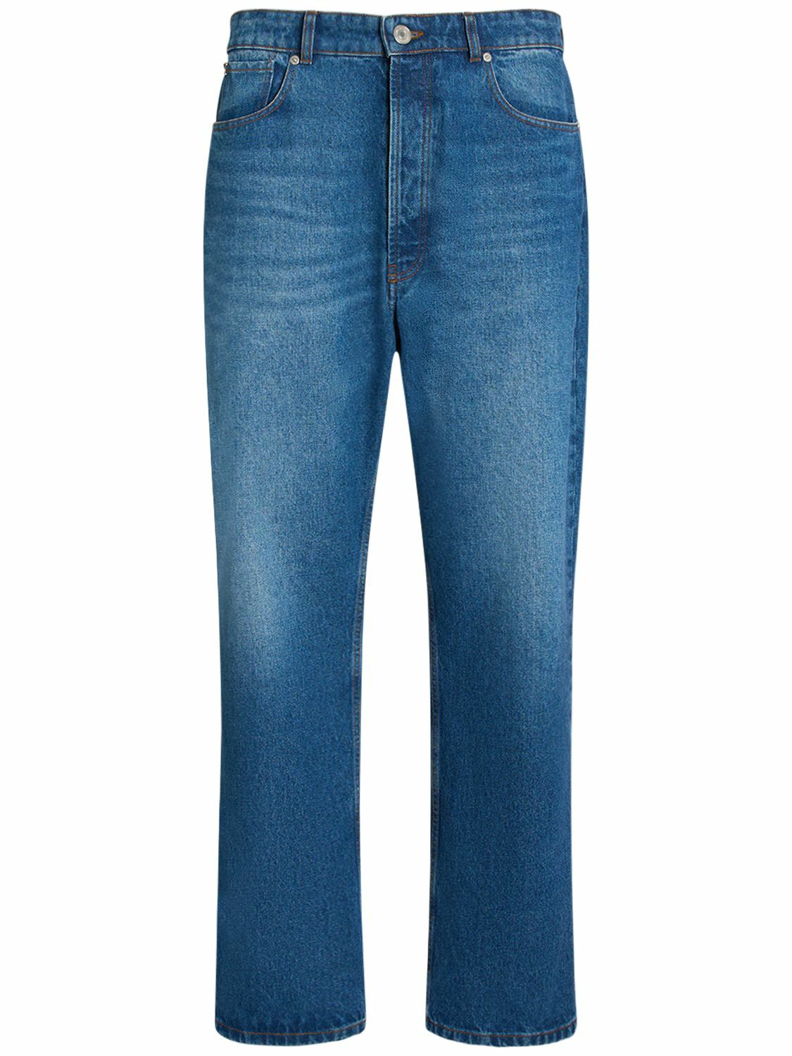 AMI PARIS - Loose Cotton Denim Jeans AMI