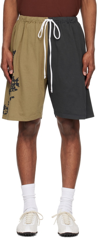 Photo: SC103 Khaki & Black Gift Shorts