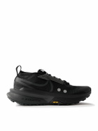NIKE RUNNING - Zegama 2 Stretch-Jersey and Rubber-Trimmed Mesh Trail Running Sneakers - Black