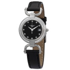 Longines Equestrian Quartz Diamond Black Dial Ladies Watch L6.130.0.57.0