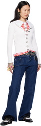 Chopova Lowena Blue Bump Carabiner Jeans