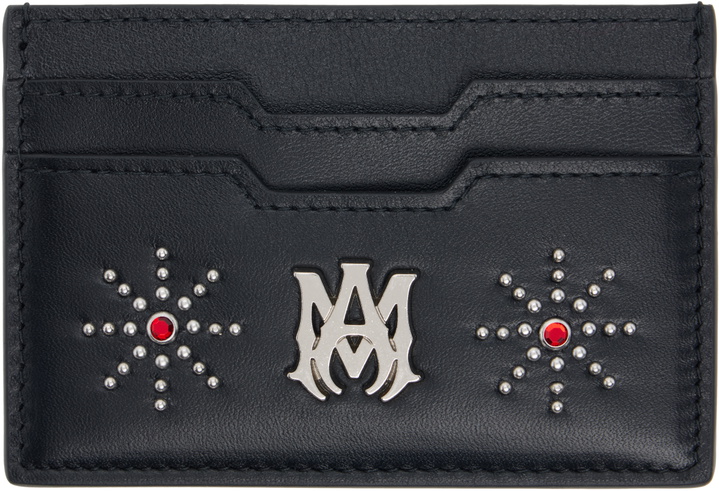 Photo: AMIRI Black 'MA' Stud Card Holder