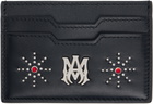 AMIRI Black 'MA' Stud Card Holder