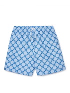 Derek Rose - Mid-Length Printed Swim Shorts - Blue