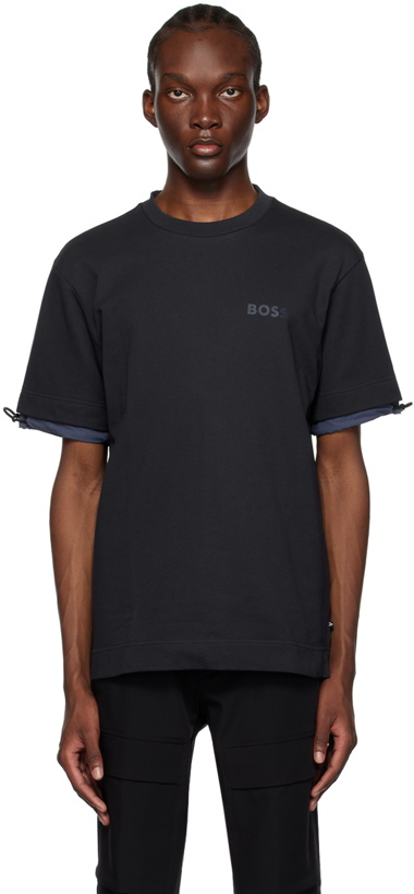 Photo: BOSS Navy Relaxed-Fit T-Shirt