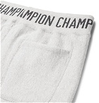 Todd Snyder Champion - Slim-Fit Tapered Logo-Jacquard Loopback Cotton-Jersey Sweatpants - Gray