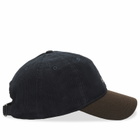Foret Men's Hawk Corduroy Wool Cap in Navy/Brown 