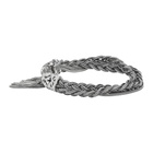 Emanuele Bicocchi Silver Double Braided Bracelet