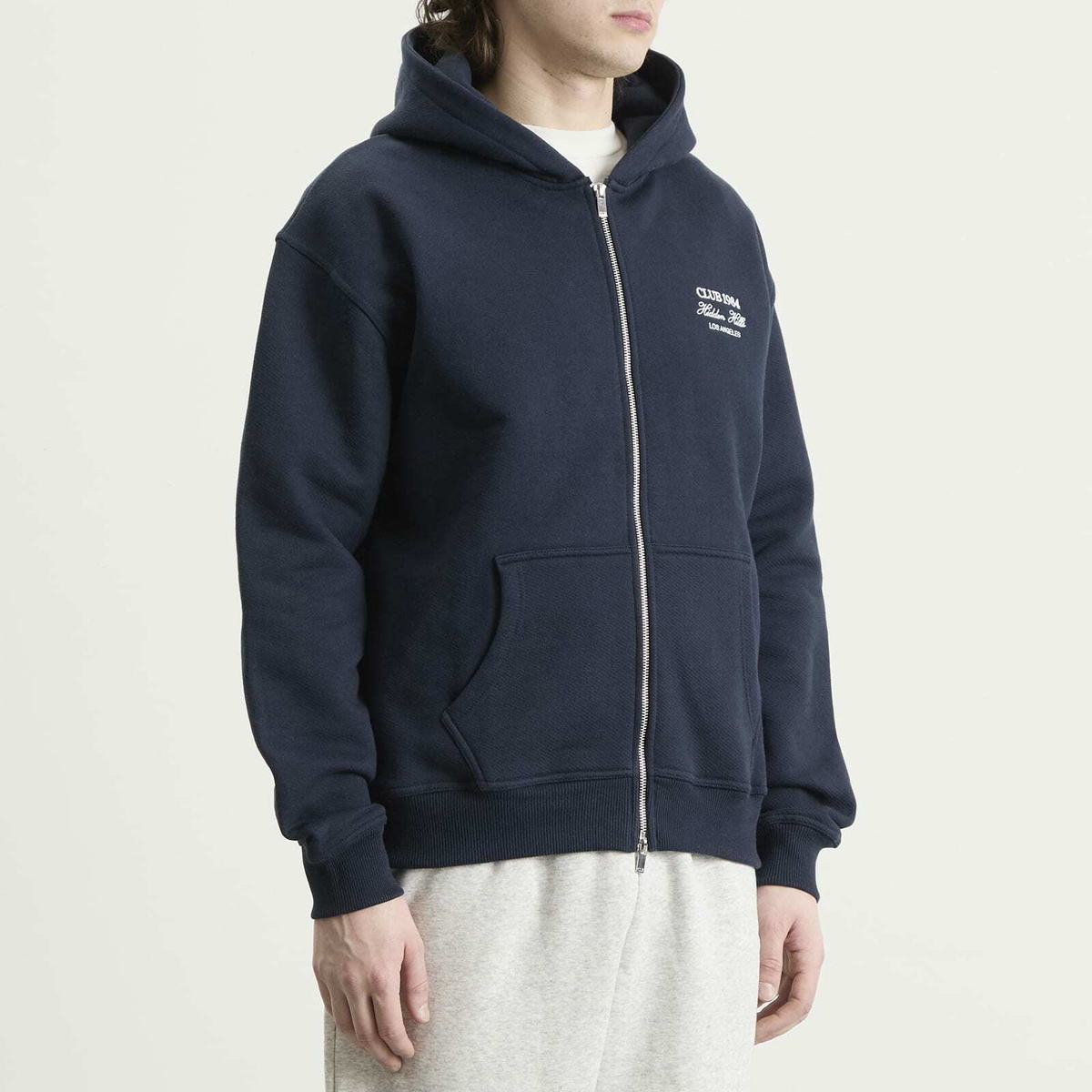 Club 1984 Men's Hidden Hills Zip Hoodie in Navy