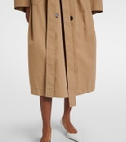 The Row Dester cotton and cashmere trench coat