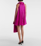 Loewe Sash silk satin minidress