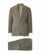 Thom Sweeney - Cotton and Wool-Blend Corduroy Suit - Green