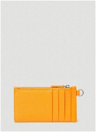 Card Holder with Strap in Orange