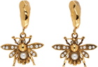 Erdem Gold Bee Earrings