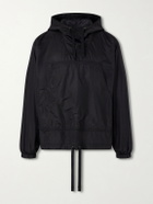 Beams Plus - Mil Wool-Blend Hooded Shell Jacket - Black