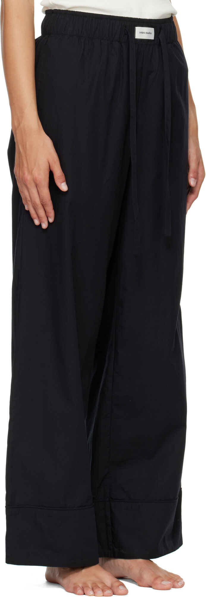 Entire Studios Black Pajama Lounge Pants