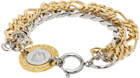 IN GOLD WE TRUST PARIS Gold & Silver Tiered Bracelet