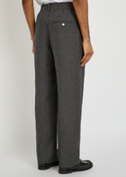 Jacquemus Le Pantalon Croisiere Straight-leg Cotton Trousers Dark Grey