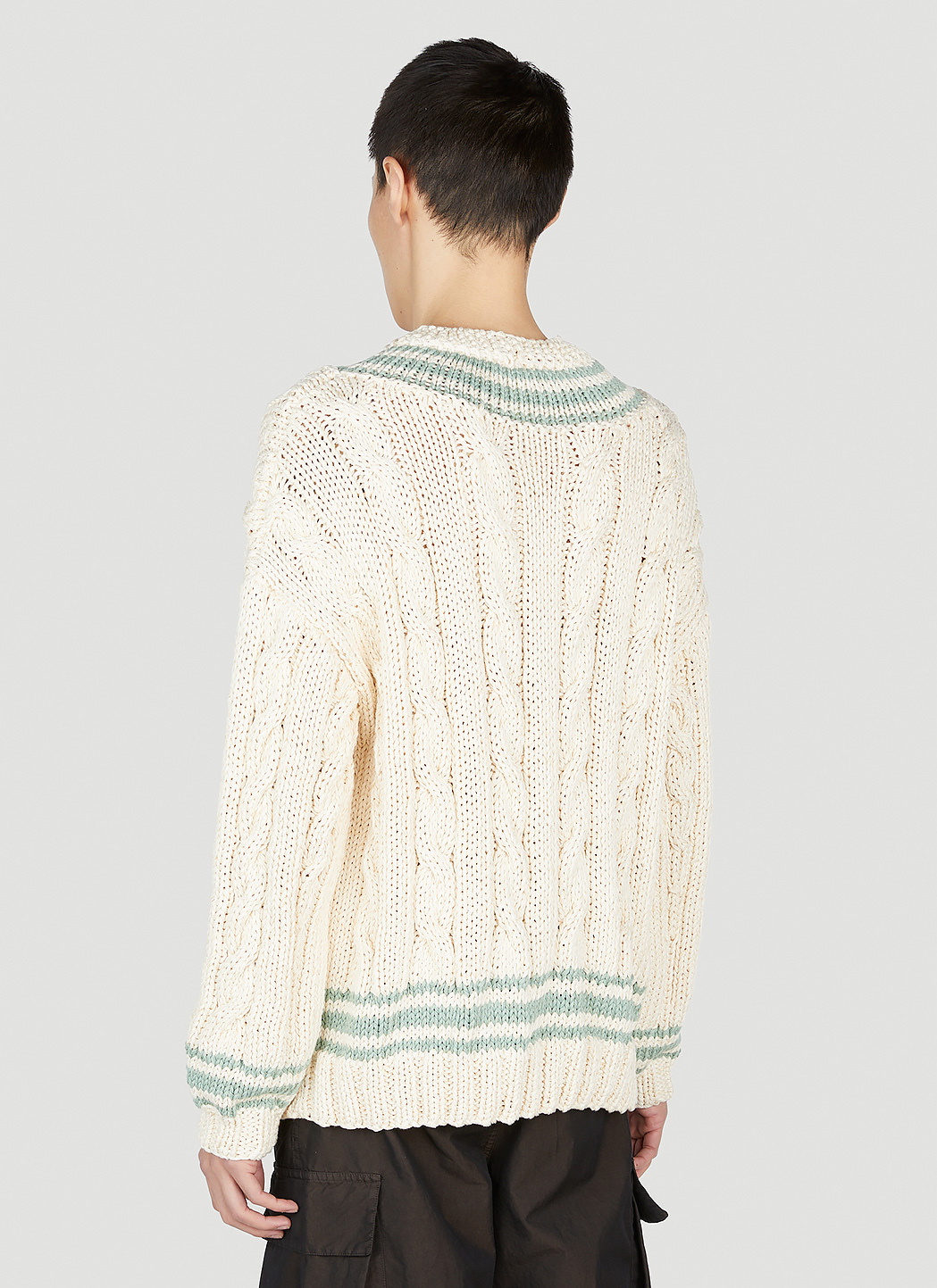 Visvim V-Collegium Cable Knit Sweater Visvim