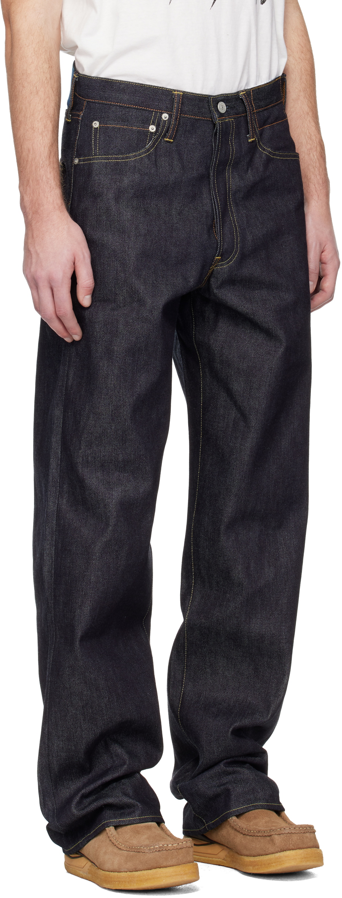 visvim Navy Social Sculpture 01 Ex WD Unwashed Jeans Visvim