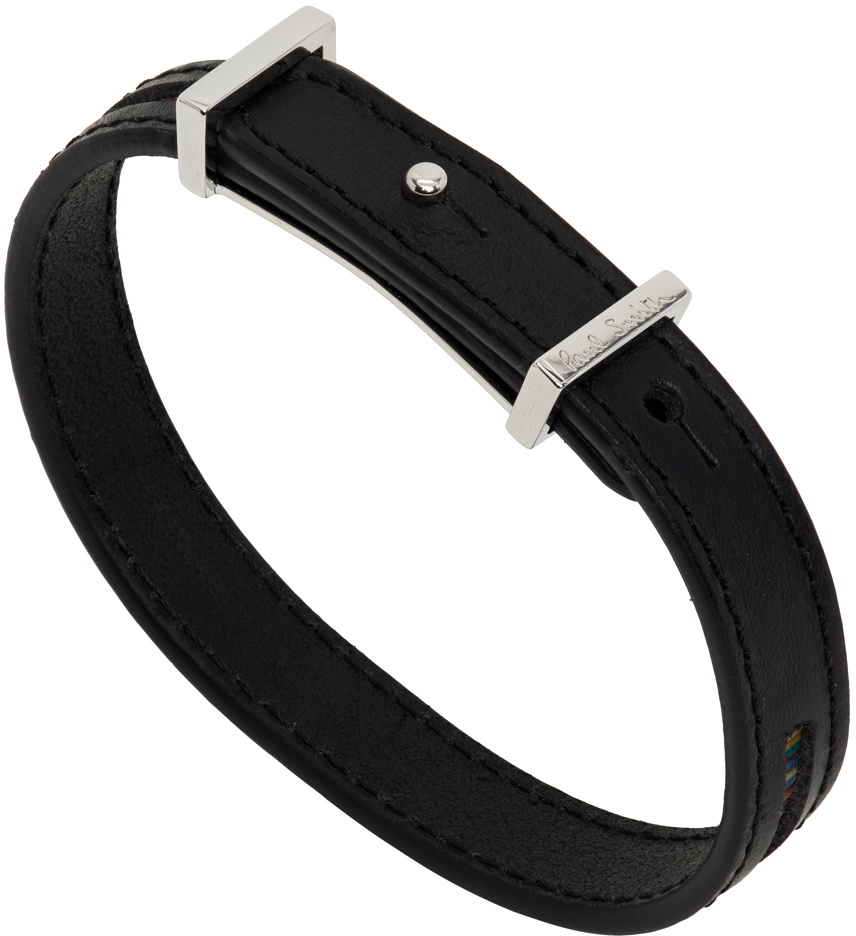 Paul Smith Black Leather Bracelet