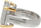 Wooyoungmi SSENSE Exclusive Silver & Gold Apollo Square Ring