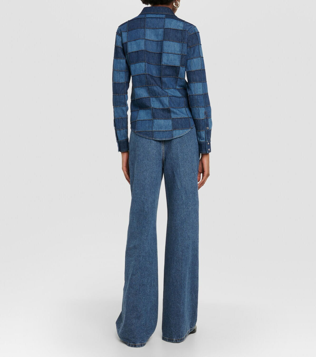 Chloé Patchwork denim shirt