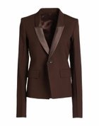 Rick Owens Womens Blazer in Brown