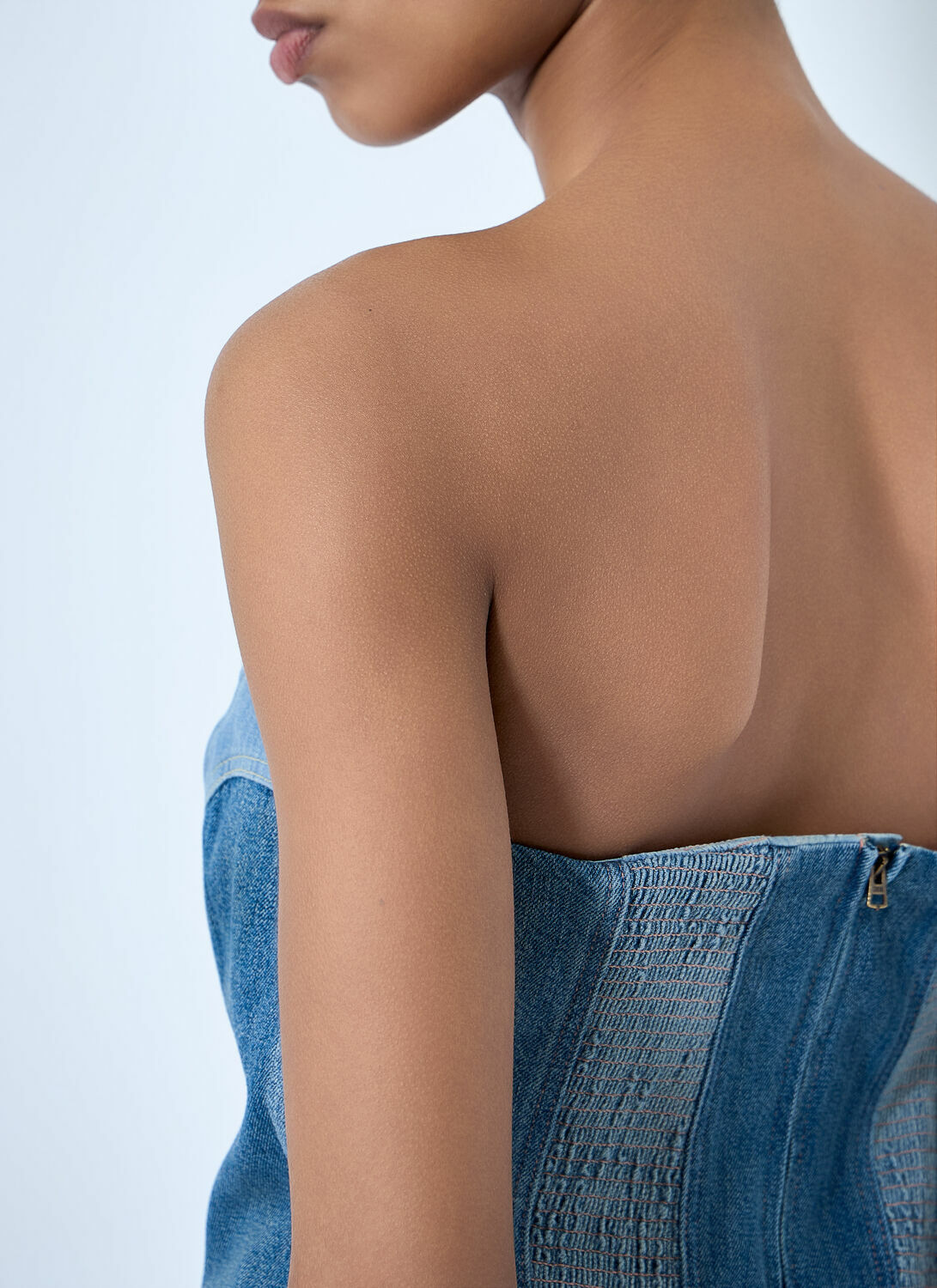 Levi's Structured Denim Bustier Top