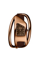 Diesel Wrap-D brown leather watch - Timeframes Womens in Brown