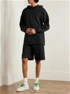 The Row - Eston Wide-Leg Cotton-Jersey Shorts - Black