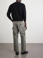 Enfants Riches Déprimés - Straight-Leg Paint-Splattered Cotton-Canvas Trousers - Gray