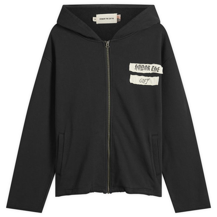 Photo: Honor the Gift Men's Running Shit Since 1988 Zip Hoodie in Black