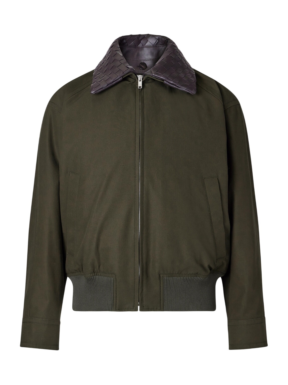 ジャケット・アウター BOTTEGA VENETA Reversible Cotton Blouson Bottega Veneta Reversible Checked Cotton Blouson - Blue | Editorialist