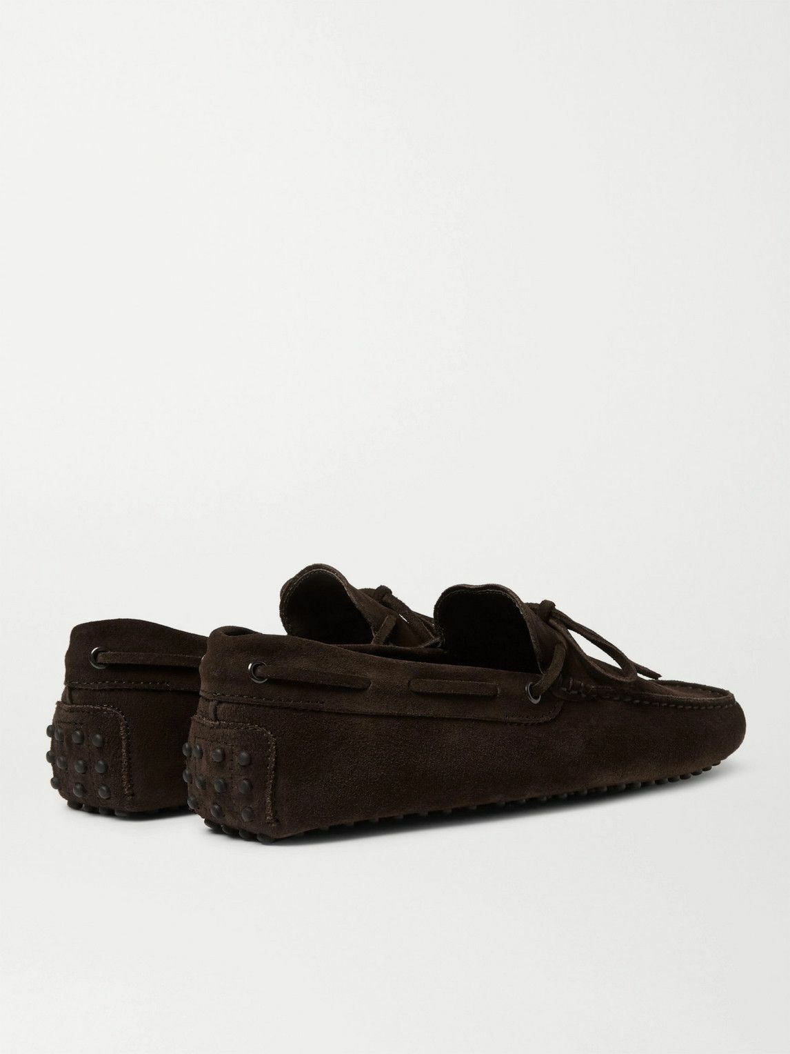 Tod's - Gommino Suede Driving Shoes - Brown