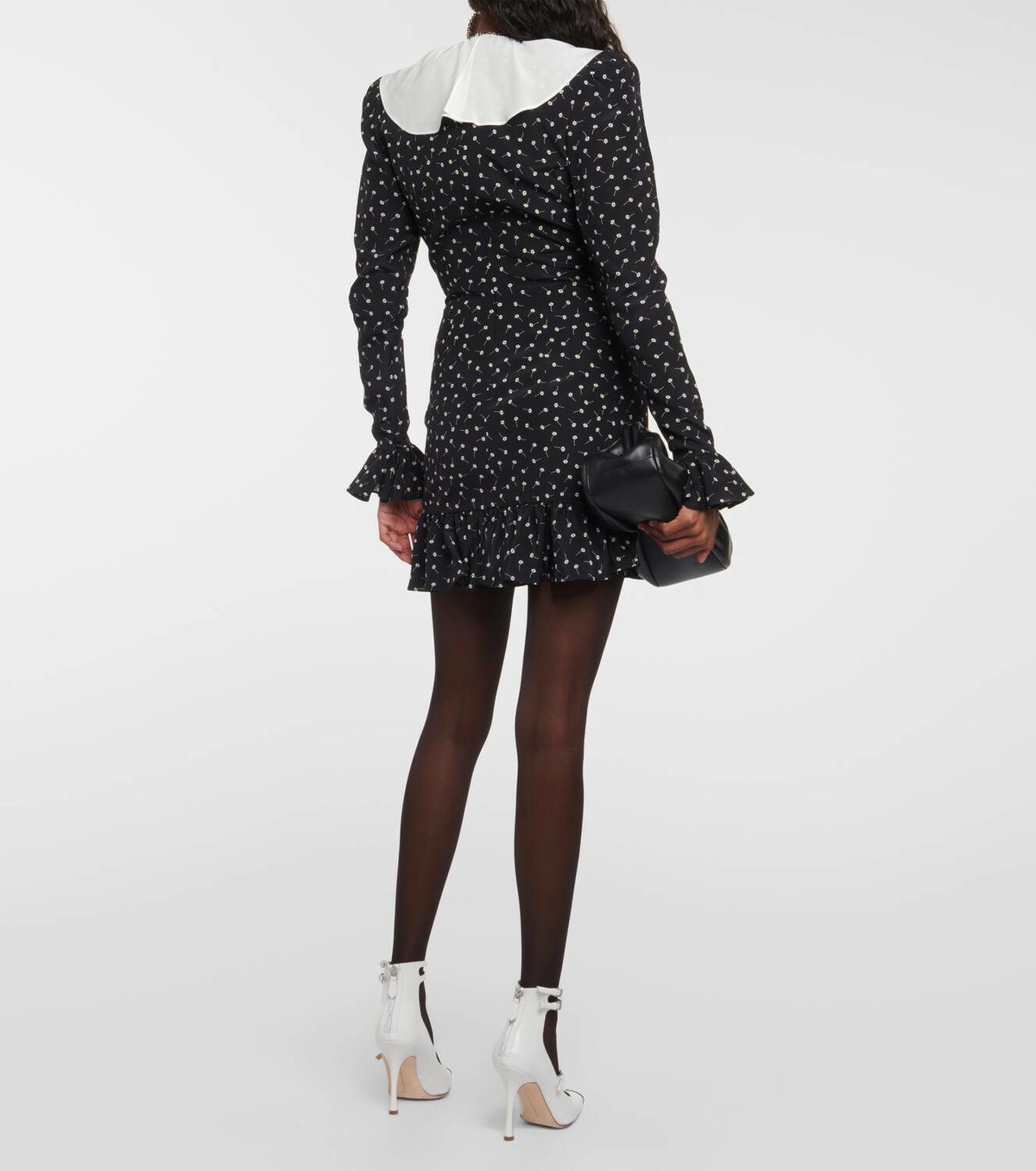 Alessandra Rich Floral silk minidress Alessandra Rich