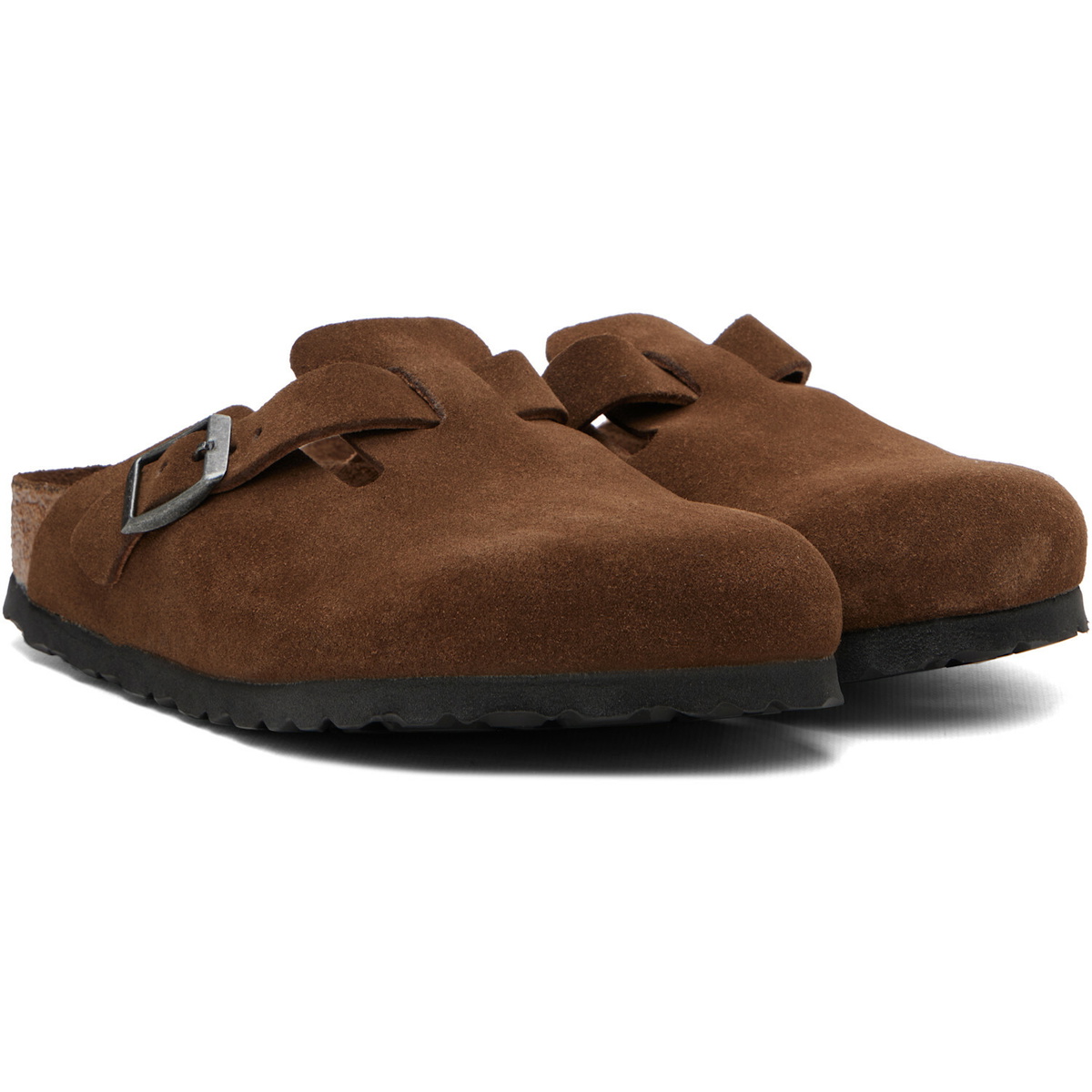 Birkenstock Brown Regular Boston Soft Footbed Loafers