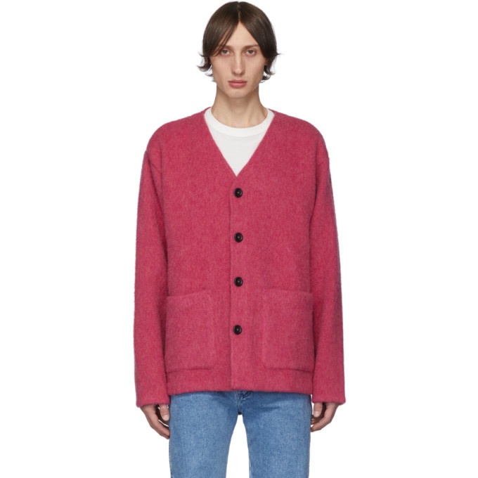 Our Legacy Pink Shetland Wool Cardigan Our Legacy
