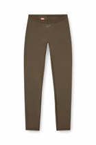 Diesel Stretch Nylon leggings - Pants Womens in Brown