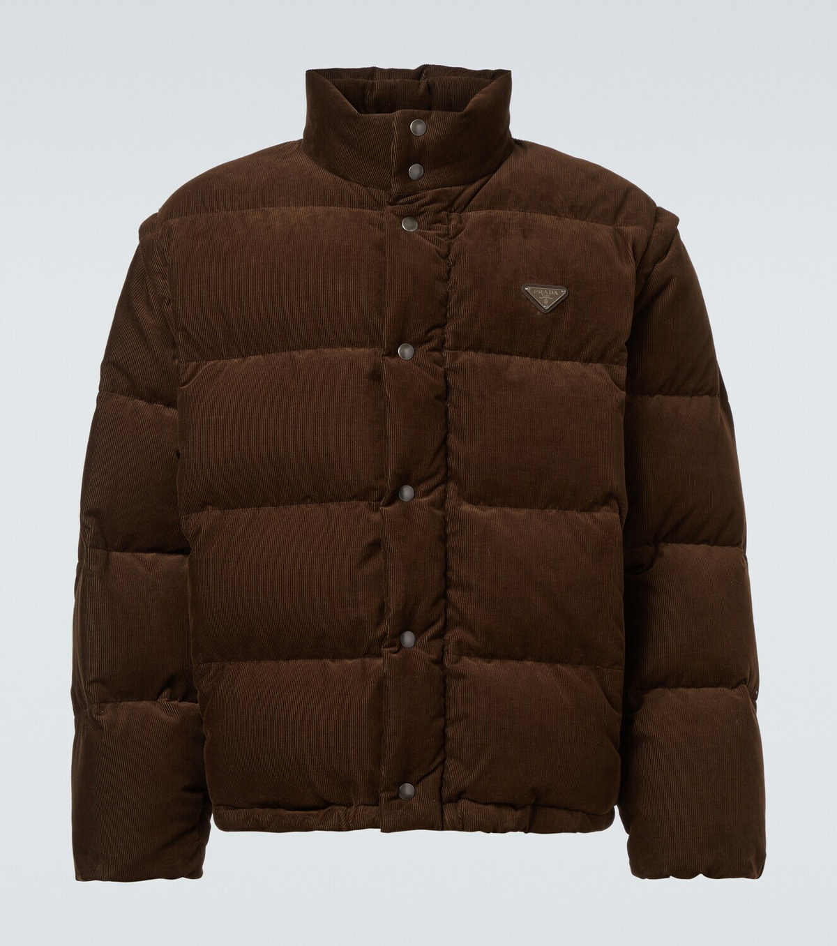Prada Convertible cotton corduroy down jacket Prada