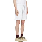 Casablanca White Floral Trim Classic Shorts